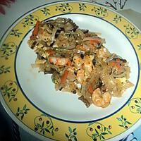 recette Phad thai au crevette