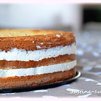 recette Le gâteau Coco (chocolat blanc/noix de coco/framboise)