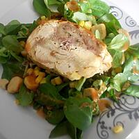 recette Salade au poulet roulé Rôtis farci