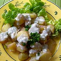 recette Salade de pommes de terre au roquefort