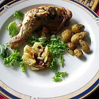 recette cuisse de poulet     au  chorizo