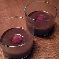 recette Mousse au chocolat rapire et légère et sa framboise