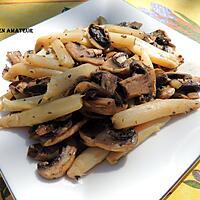 recette Poêlée de champignons et asperges au cerfeuil