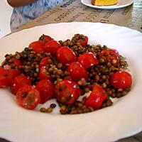 recette salade de lentilles et tomates