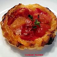 recette Mini tartelettes / tatin de tomates cerises