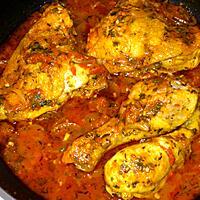 recette Poulet ou cuisse de poulet au massalé