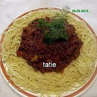 recette Spaghettis bolognaise.