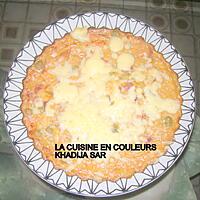 recette Quiche sans pâte au jambon,aux olives et au mais