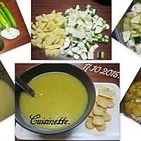 recette Soupe de courgettes et pommes de terre.