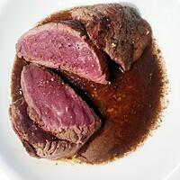 recette ..   ou steak sauce au Porto et chocolat