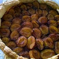 recette Tarte aux prunes et canelle