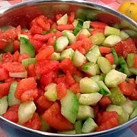 recette Salade Tomates/concombres