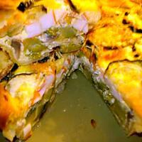 recette Quiche aux légumes  et bâtonnets de crabe