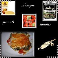 recette lasagne épinard, tomates