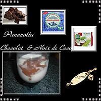 recette pana cotta chocolat & noix de coco