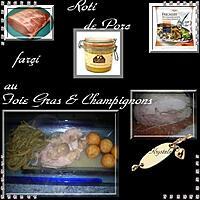 recette roti farçi au foie gras