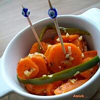 recette carottes marinées pour l'apéro