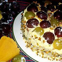 recette Victoria Sponge Cake aux raisins et pistaches