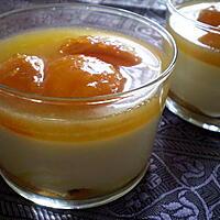 recette Splendide Verrine: Crème de calissons (maison) et oreillons d'abricots confits