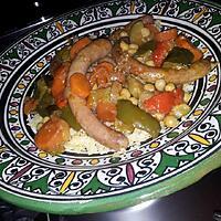 recette Couscous au chipolatas et petit légumes