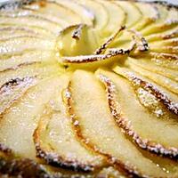recette Tarte fine aux pommes et crème d'amandes...
