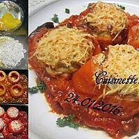 recette Tomates farcies en omelette.