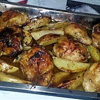 recette Cuisses de poulet Rôtis et pomme de terre aux épices asiatiques