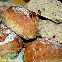 recette Petits pains au lait de soja et raisins de Corinthe