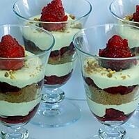recette Trifle fraise/pistache et speculoos
