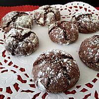 recette Biscuits craquelés au chocolat