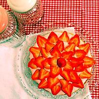 recette Tarte chantilly à la fraise