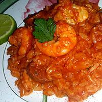 recette Jambalaya aux crevettes et poulet