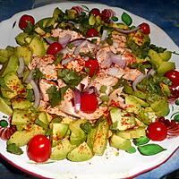 recette Salade d avocat au saumon