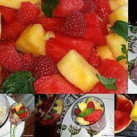 recette Salade de fruits frais au sirop de menthe