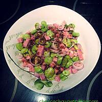 recette Salade de fèves et dés de jambon