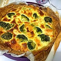 recette Quiche saumon/brocolis/curry