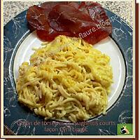 recette Gratin de torsettes et spaghettis courts façon Cyril Lignac