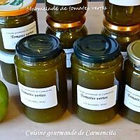 recette Marmelade de tomatess vertes au citron