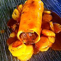 recette Cannellonis de cuisses de canard braisées au vin de Bergerac et pommes sarladaises