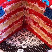 recette Gâteau "capitain America" drapeau US
