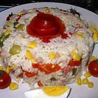 recette salade de riz sauce au anchois
