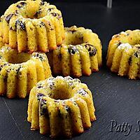 recette Mini Bundt Cakes au Pamplemousse et Airelles
