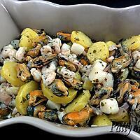 recette Salade de Crevettes, Moules et St-Jacques à l'Italienne