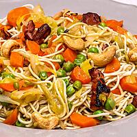 recette Nouilles chinoises aux légumes