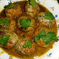 recette Boulettes de porc au curry