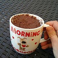 recette Mug Cake light au chocolat et fraises
