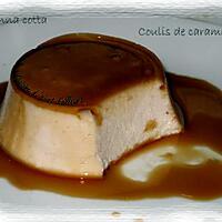 recette Panna cotta à la fleur de chataigne et son coulis de caramel