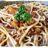 recette spaghettis plats à la bolognaise