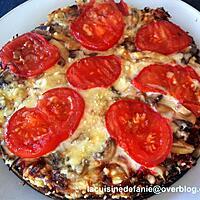 recette Pizza viande hachée, tomate et fromage sans pâte (compatible Dukan)
