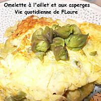 recette Omelette à l'aillet et aux asperges